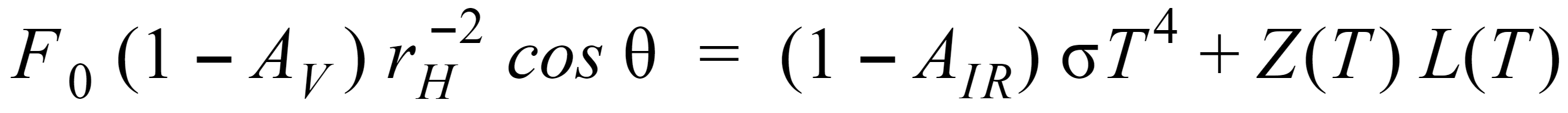 Cowan and A'Hearn's equation for cometary sublimation